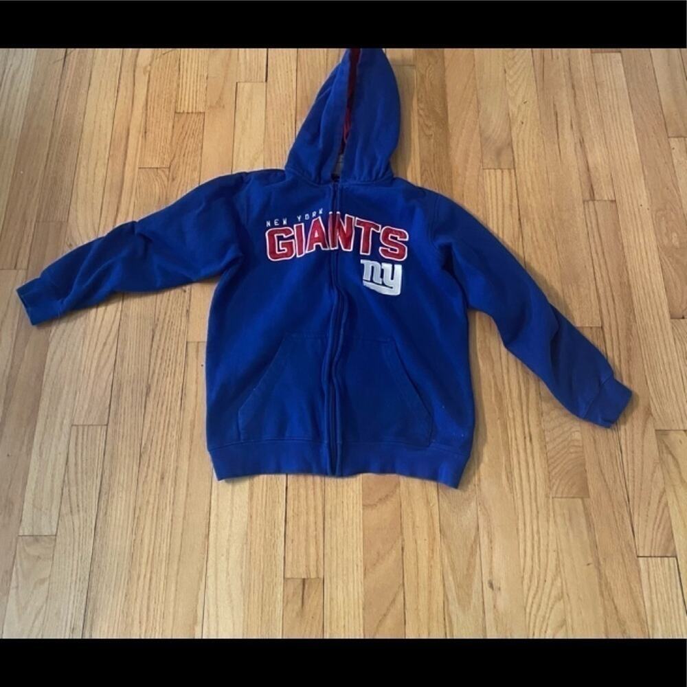 NFL KIDS FULL ZIP GIANTS HOODIE SIZE 14/16 MINT